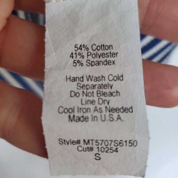 Nordstrom Tank NWT Cotton Nautical Size S - Picture 6 of 7